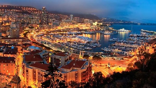 Monaco night view
